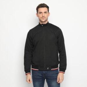 d&f CVC Jaket pria biker - hitam with button