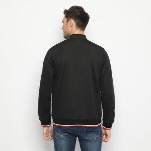 d&f CVC Jaket pria biker - hitam with button