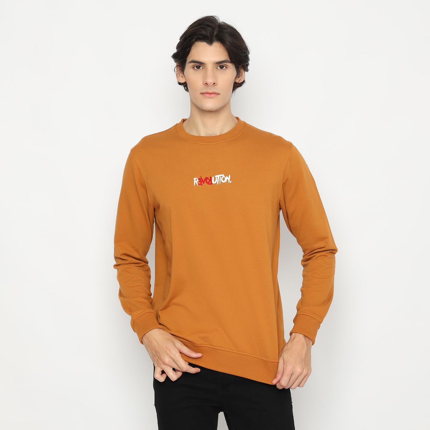 d&f sweatshirt pria unisex revolution - camel