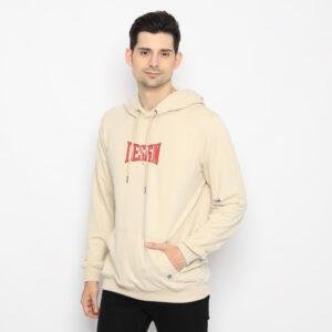d&f sweatshirt hoodie pria unisex design - cream
