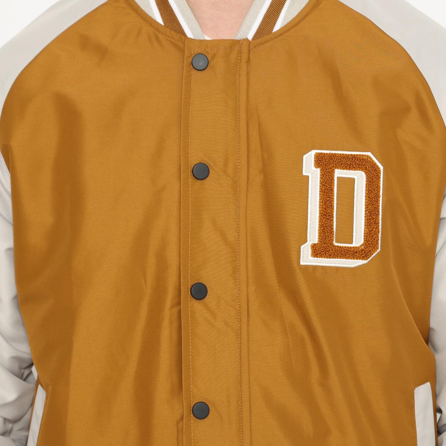 d&f jaket pria unisex parasut bomber varsity - tobaco - Image 3