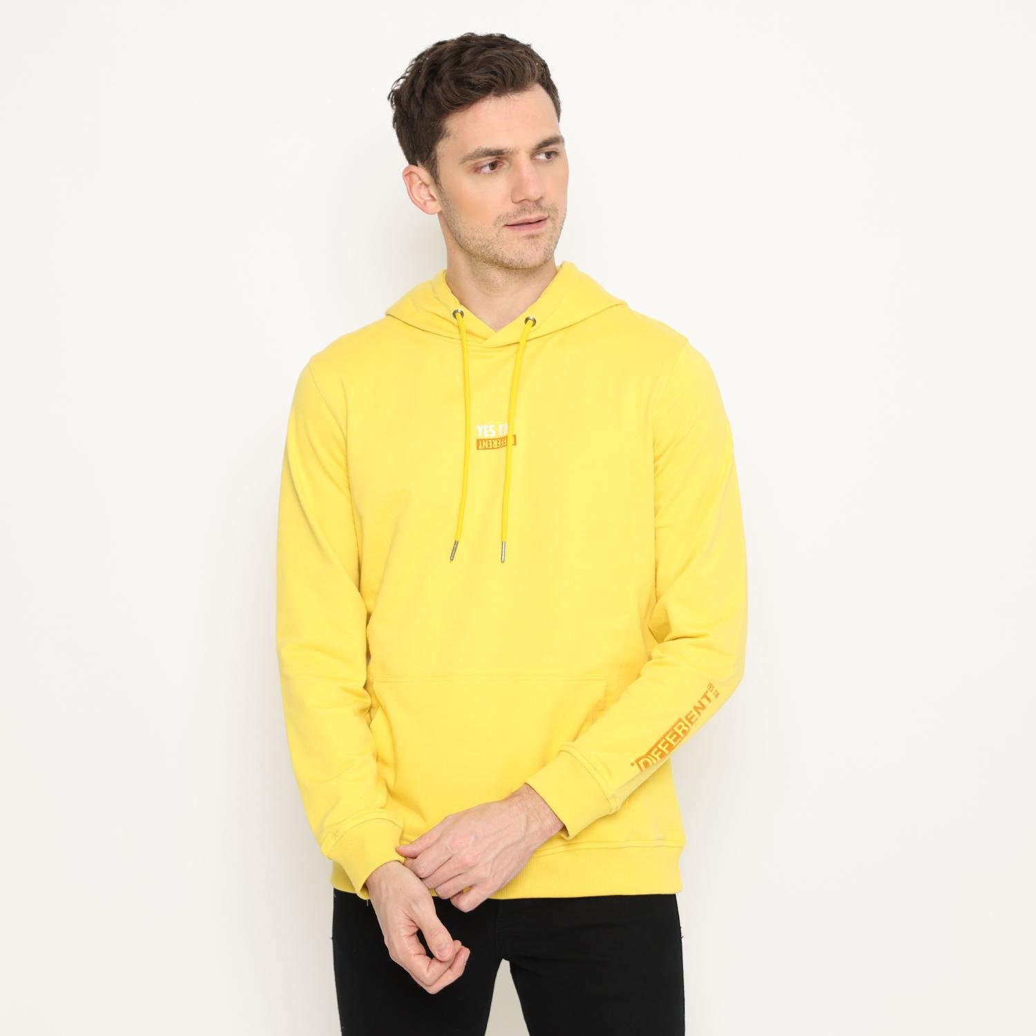 d&f sweatshirt hoodie pria unisex different - kuning - Image 5