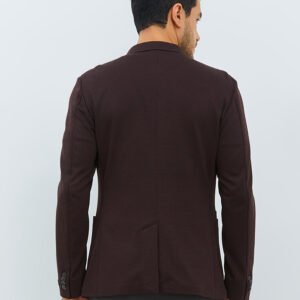 Jobb Scotio-T2 Blazer Pria Slim Fit Wine