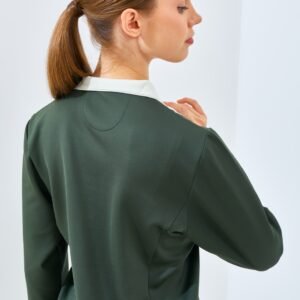 Jack Nicklaus Sharon Ladies Premium Contrast Collar Polo Virtual Olive