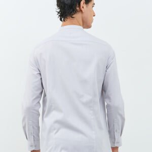 Jobb Shayan Koko Pria Lengan Panjang Slim Fit Light Grey