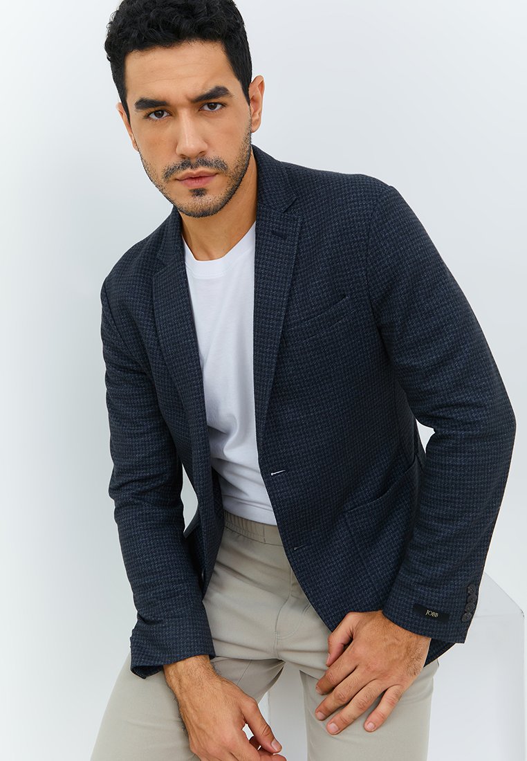 Jobb Sisley-T2 Jas Pria Slim Fit Navy - Image 3
