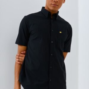 Jack Nicklaus Sleek Attire Kemeja Pria Lengan Pendek Slim Fit Black