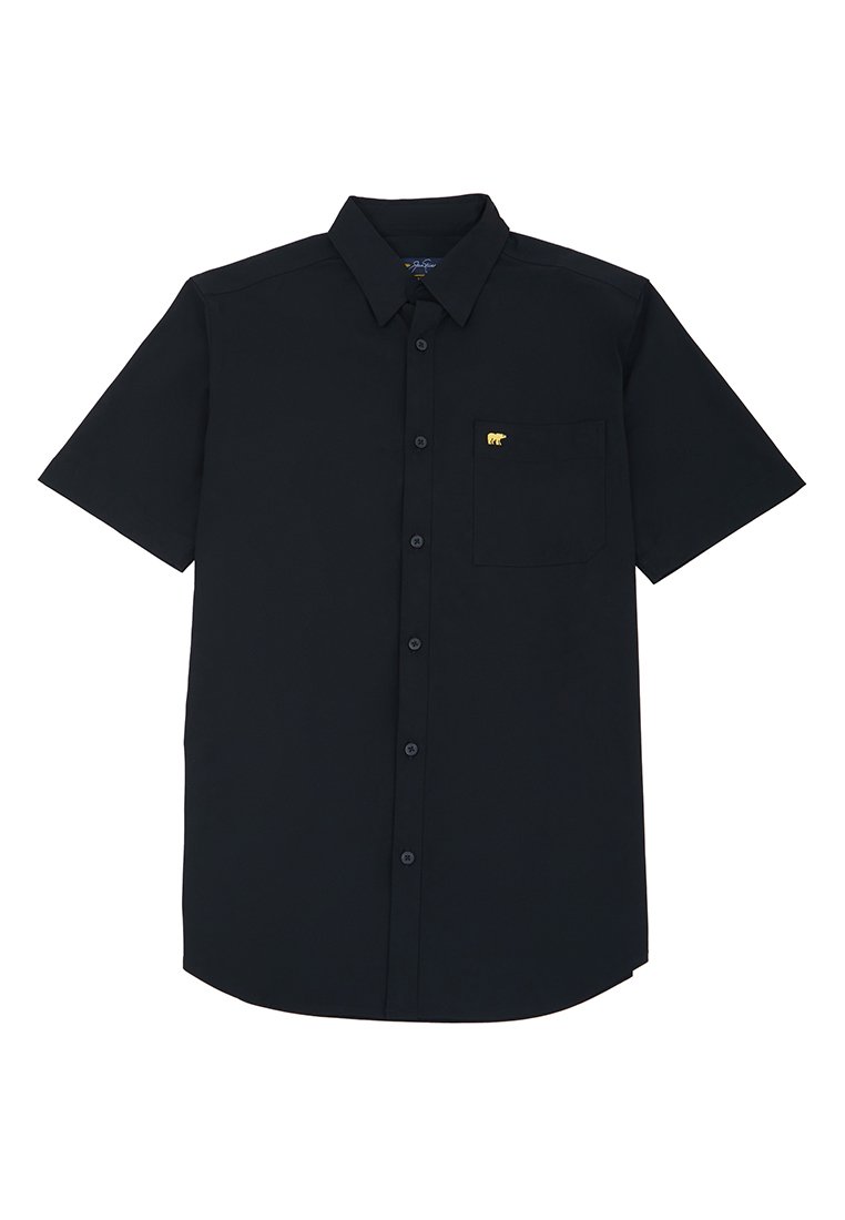 Jack Nicklaus Sleek Attire Kemeja Pria Lengan Pendek Slim Fit Black - Image 7