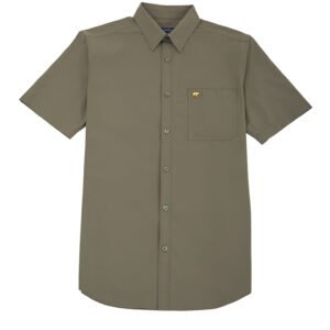 Jack Nicklaus Sleek Attire Kemeja Pria Lengan Pendek Slim Fit Olive