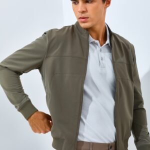Jack Nicklaus Spartan Jacket Pria Slim Fit Olive