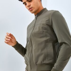 Jack Nicklaus Spartan Jacket Pria Slim Fit Olive