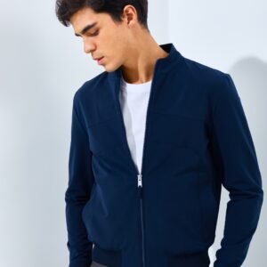 Jack Nicklaus Spartan Jacket Pria Slim Fit Navy