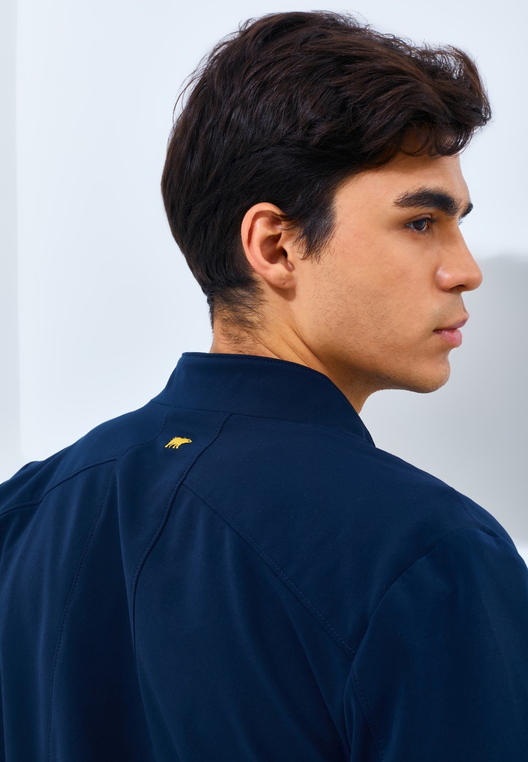 Jack Nicklaus Spartan Jacket Pria Slim Fit Navy - Image 5