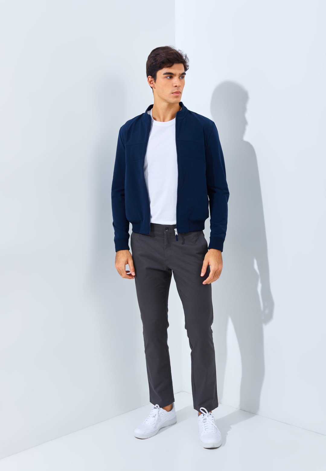 Jack Nicklaus Spartan Jacket Pria Slim Fit Navy - Image 6