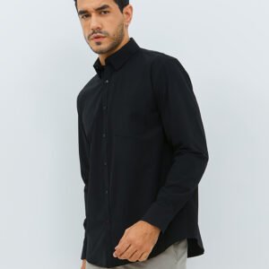 Jobb Steelco Kemeja Pria Lengan Panjang Regular Fit Hitam