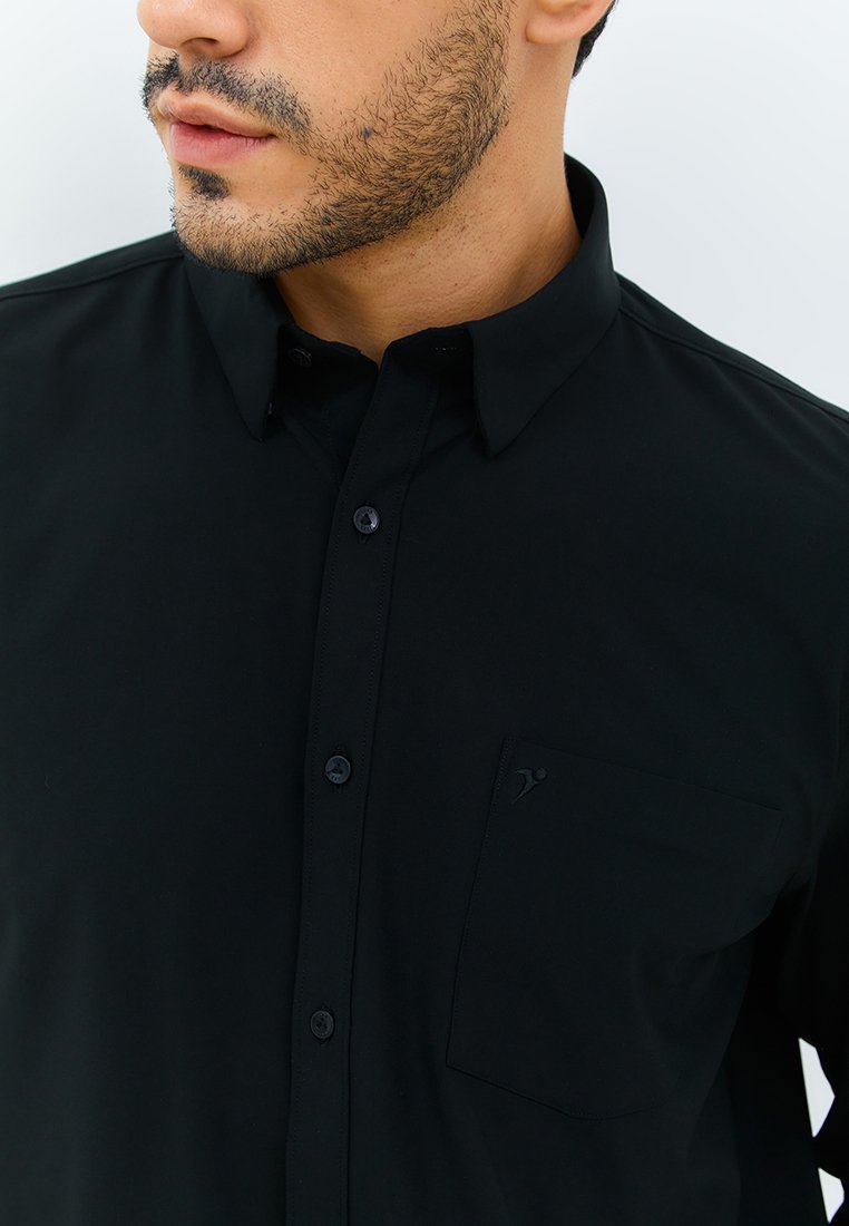 Jobb Steelco Kemeja Pria Lengan Panjang Regular Fit Hitam - Image 3