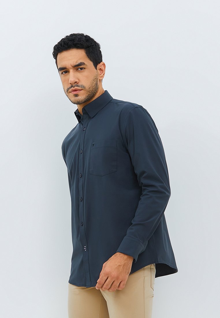 Jobb Steelco Kemeja Pria Lengan Panjang Regular Fit Dark Grey