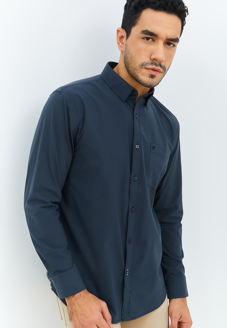 Jobb Steelco Kemeja Pria Lengan Panjang Regular Fit Dark Grey - Image 2