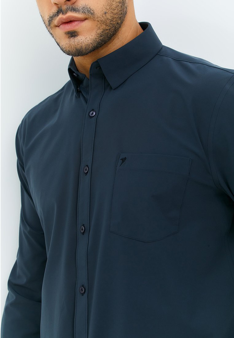 Jobb Steelco Kemeja Pria Lengan Panjang Regular Fit Dark Grey - Image 3