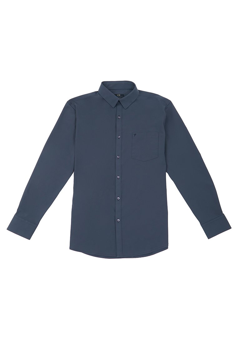 Jobb Steelco Kemeja Pria Lengan Panjang Regular Fit Dark Grey - Image 6
