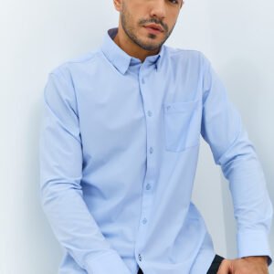 Jobb Steelco Kemeja Pria Lengan Panjang Regular Fit Light Blue