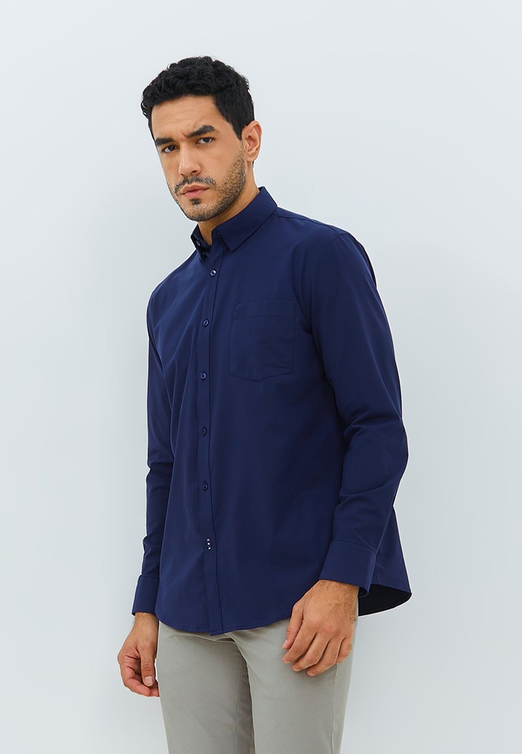 Jobb Steelco Kemeja Pria Lengan Panjang Regular Fit Navy