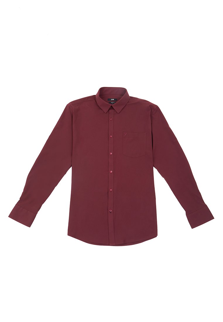 Jobb Steelco Kemeja Pria Lengan Panjang Regular Fit Maroon - Image 6