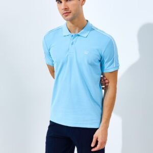 Jack Nicklaus Stellar Polo Shirt Pria Slim Fit Light Blue