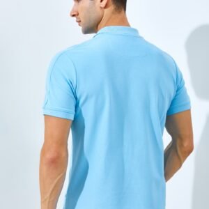 Jack Nicklaus Stellar Polo Shirt Pria Slim Fit Light Blue
