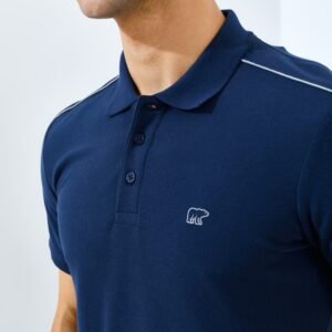 Jack Nicklaus Stellar Polo Shirt Pria Slim Fit Navy