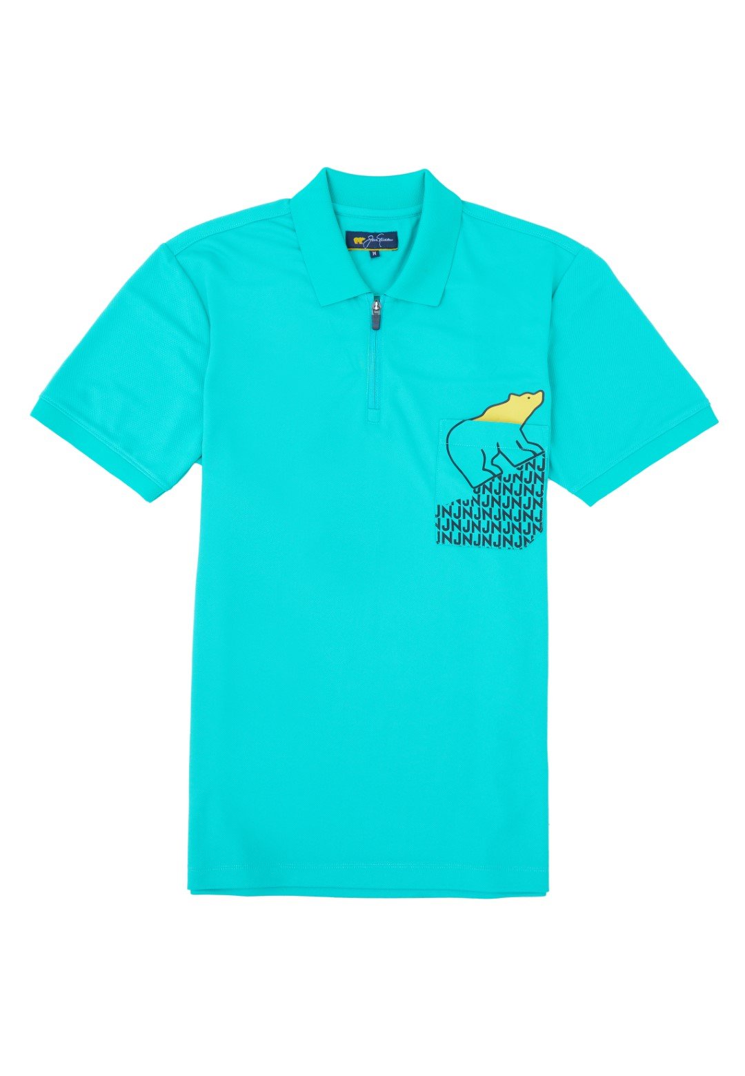 Jack Nicklaus Strauss Polo Shirt Pria Slim Fit Peacock Green - Image 7