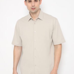 Jobb Swinton Kemeja Pria Lengan Pendek Regular Fit Beige