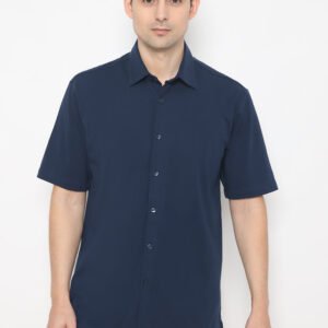 Jobb Swinton Kemeja Pria Lengan Pendek Regular Fit Navy