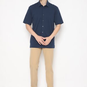 Jobb Swinton Kemeja Pria Lengan Pendek Regular Fit Navy