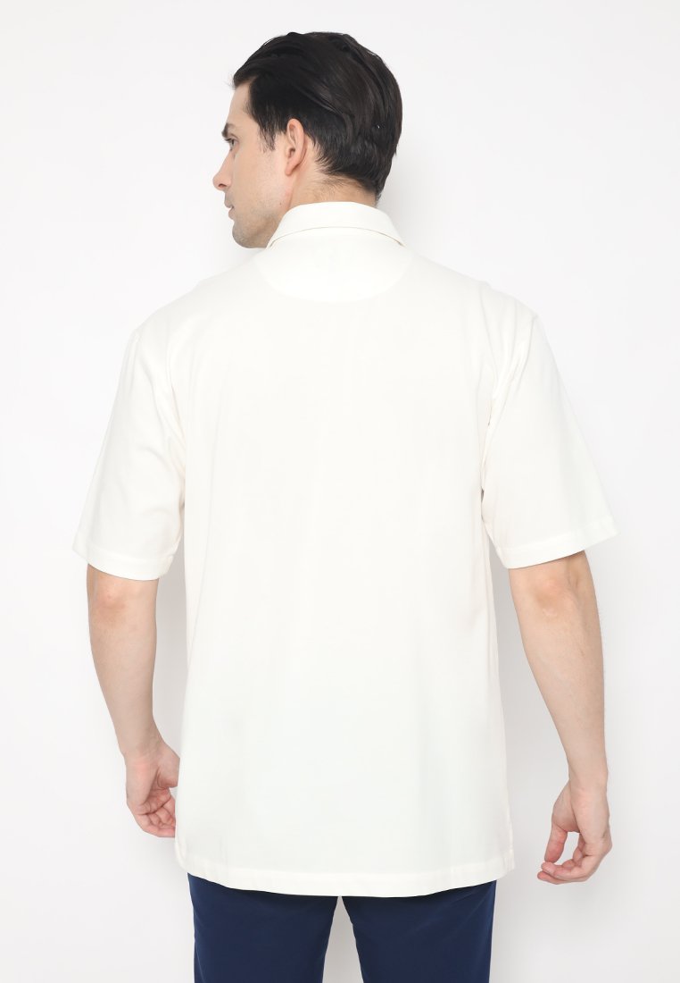 Jobb Swinton Kemeja Pria Lengan Pendek Regular Fit White - Image 3