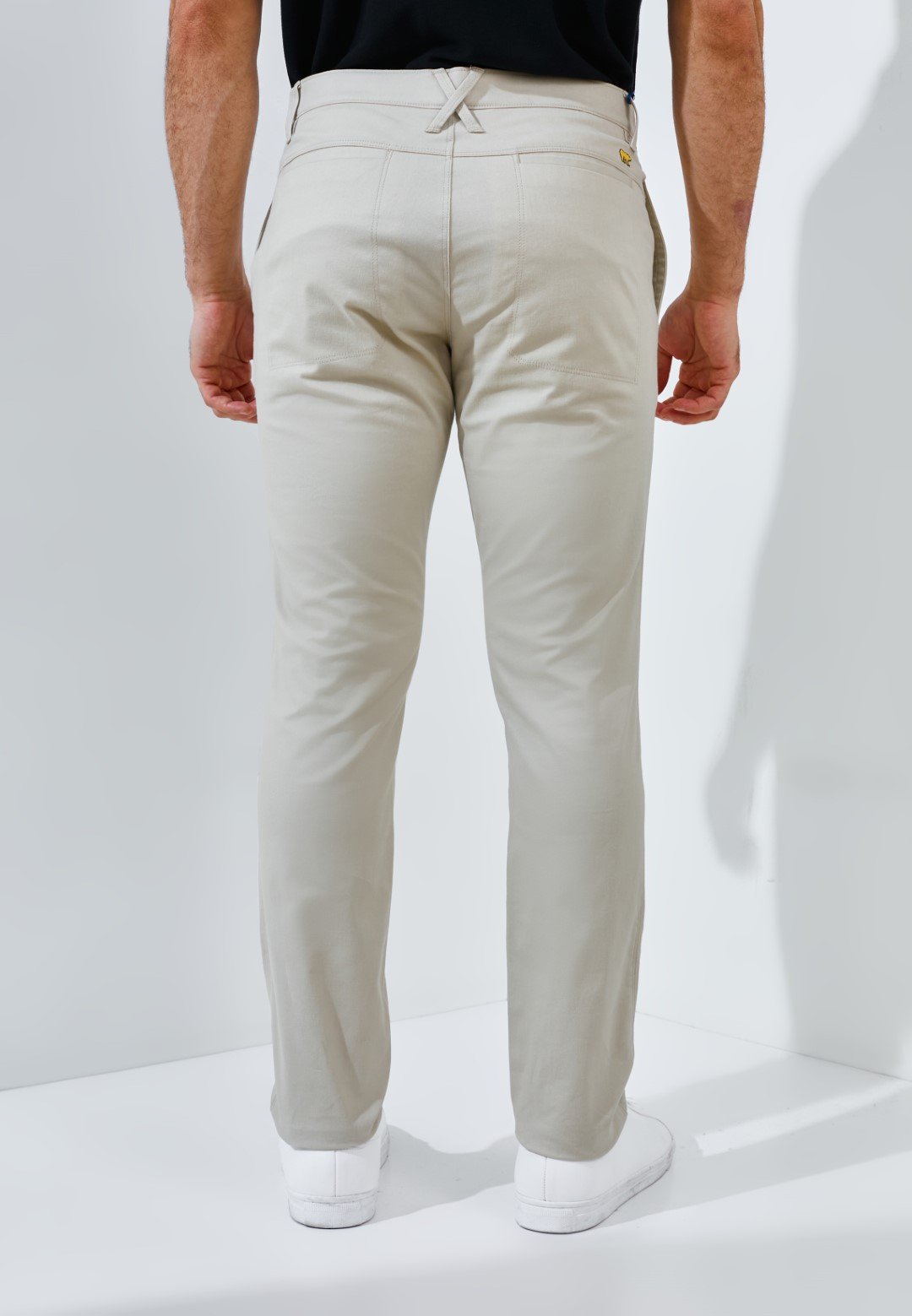 Jack Nicklaus Thunderbird Celana Panjang Pria Slim Fit Light Khaki - Image 4