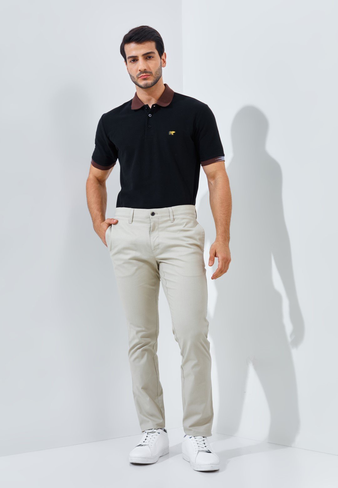 Jack Nicklaus Thunderbird Celana Panjang Pria Slim Fit Light Khaki - Image 6