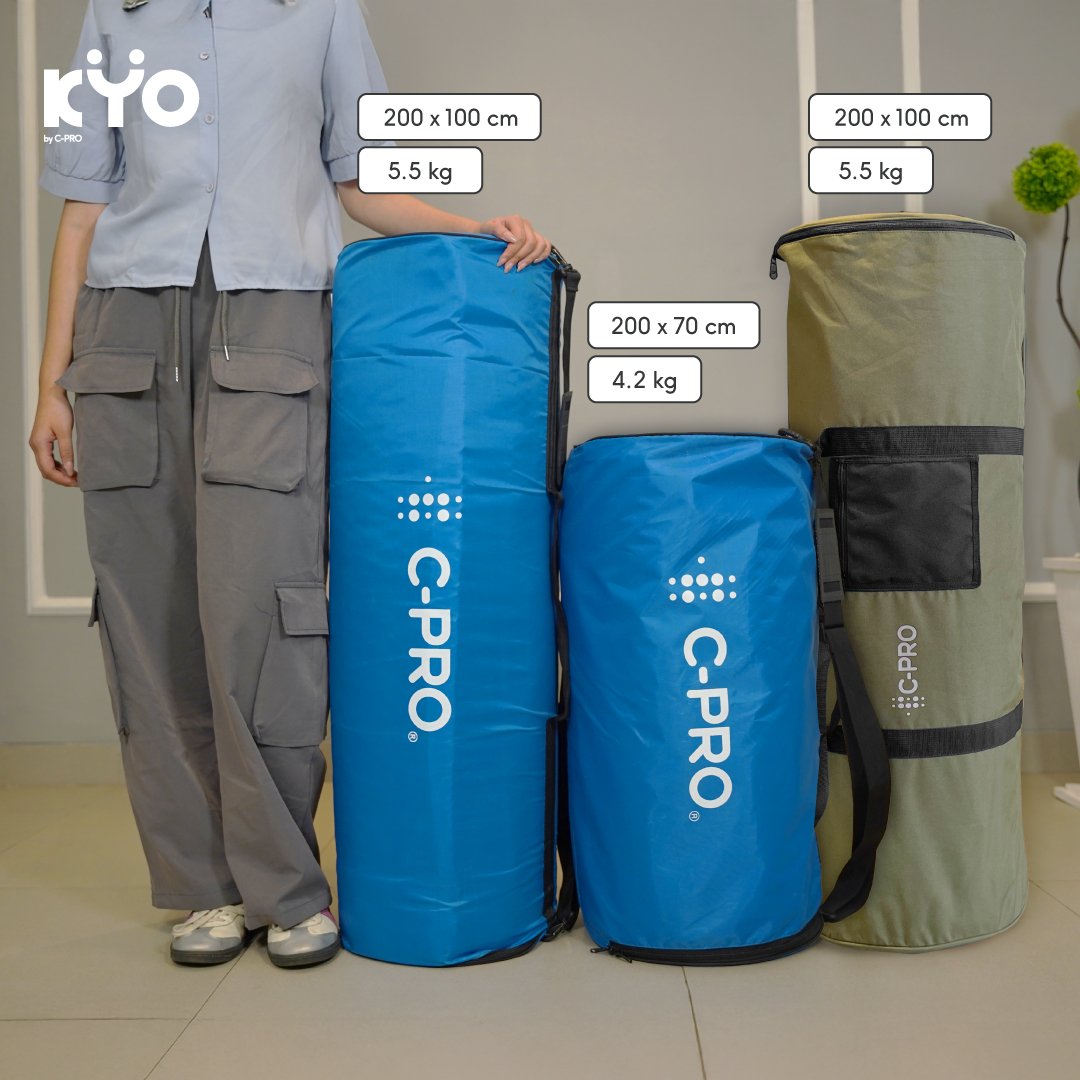 KYO Knot Your Ordinary Airmate Travel Mattress Army/ Matras Gulung / Matras Lantai / Matras Portable / Matras Travelling - Image 3
