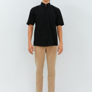 Jobb Vernon Kemeja Pria Lengan Pendek Regular Fit Hitam
