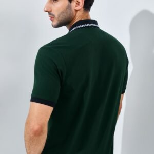 Jack Nicklaus Volante Polo Shirt Pria Regular Fit Dark Green