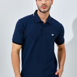 Jack Nicklaus Volante Polo Shirt Pria Regular Fit Navy