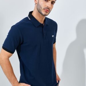 Jack Nicklaus Volante Polo Shirt Pria Regular Fit Navy