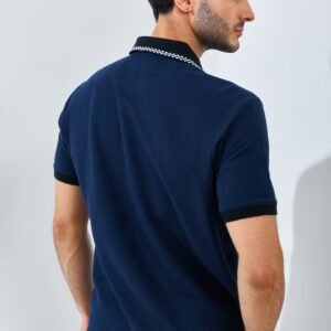 Jack Nicklaus Volante Polo Shirt Pria Regular Fit Navy