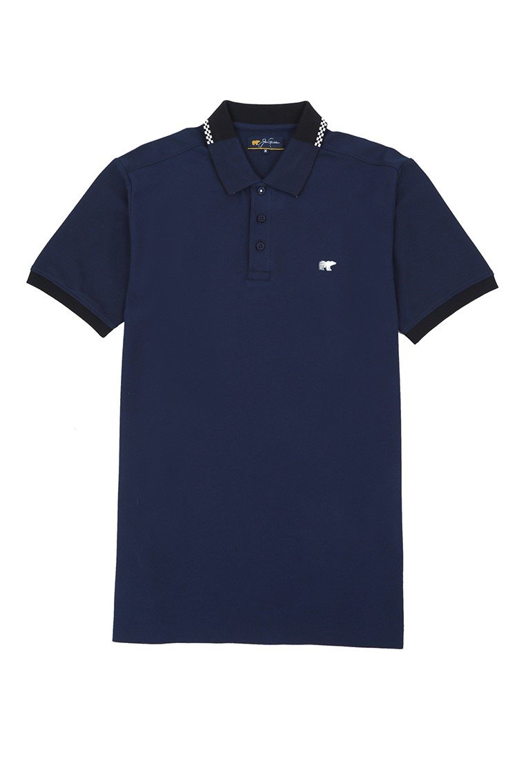 Jack Nicklaus Volante Polo Shirt Pria Regular Fit Navy - Image 7
