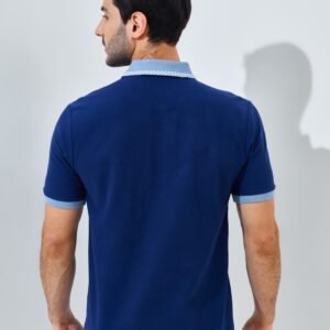 Jack Nicklaus Volante Polo Shirt Pria Regular Fit Sodalite Blue