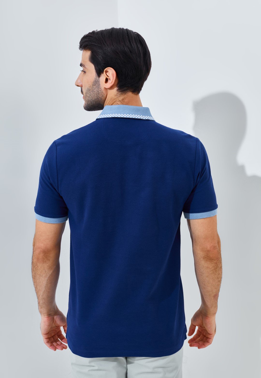 Jack Nicklaus Volante Polo Shirt Pria Regular Fit Sodalite Blue - Image 4