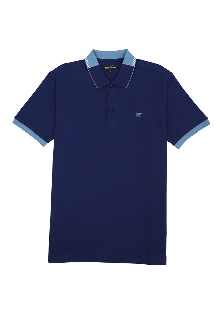 Jack Nicklaus Volante Polo Shirt Pria Regular Fit Sodalite Blue - Image 7