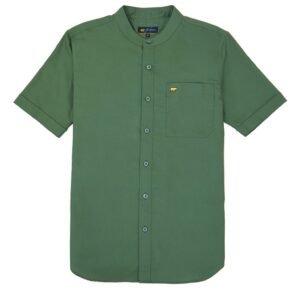 Jack Nicklaus Volga Kemeja Shanghai Pria Pendek Slim Fit Green