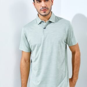Jack Nicklaus Whitley Premium Tonal Two Color Solid Polo Sage Leaf