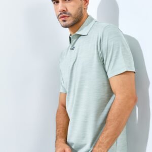 Jack Nicklaus Whitley Premium Tonal Two Color Solid Polo Sage Leaf